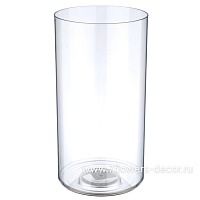 Вазон "Round" (пластик), D20xH50 см - фото 1