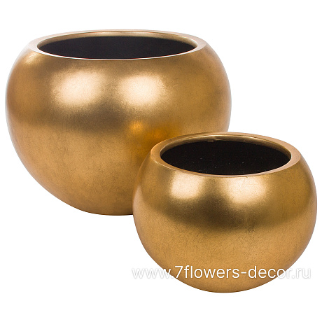 Кашпо Nobilis Marco Pa-gold Ball (полистоун), D60хH45 см - фото 3