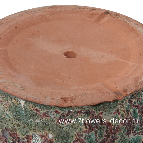 Кашпо Nobilis Marco Green Lava Jar (керамика), D46хH37 см - фото 4