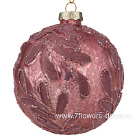 Елочная игрушка "Шар" (стекло), D10 см - фото 1