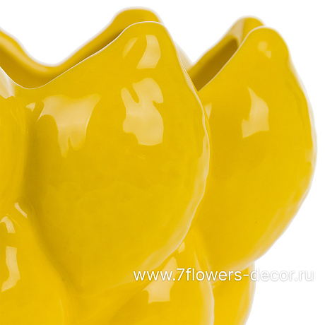 Чаша декоративная Лимон (керамика), D21xH10 см - фото 2