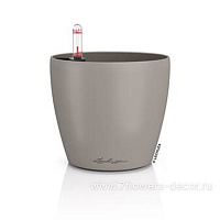 Кашпо Lechuza "Classico Color 14 Complete sand brown" (пластик), D15xH13,5 см - фото 1