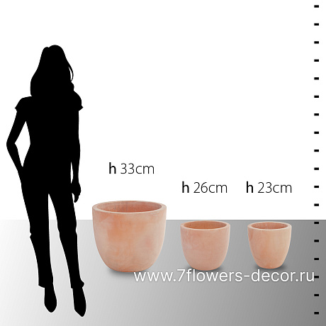 Кашпо Nobilis Marco Anterra Round, (терракота), D23хН23 см - фото 5