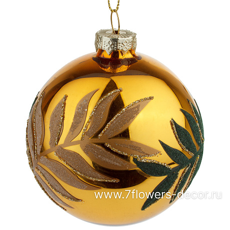 Елочная игрушка Шар (стекло), D8 см - фото 1