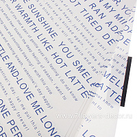 Набор дизайнерской бумаги 110гр/м2 "Буквы", 55x55 см (10шт)