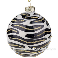 Елочная игрушка "Шар" (стекло), D8 см - фото 1