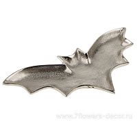 Блюдо декоративное "Летучая мышь" (металл), 35x18xH2 см - фото 1