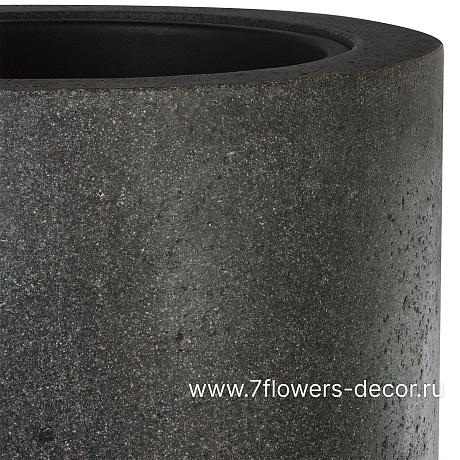 Кашпо полистоун Nobilis Marco Rock2-gray Vase, D48хH150 см с тех.горшком - фото 2