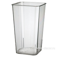 Вазон "Square" (пластик), 14x11xH24,5 см - фото 1