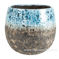 Кашпо Indoor Pottery Pot Lindy Sky Blue, D23хH20см - фото 1
