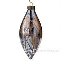 Елочная игрушка "Олива" (стекло), D10 см - фото 1