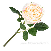 Цветок искусственный  с силиконовым покрытием "Роза", 45 см - фото 1