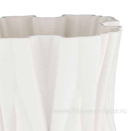 Ваза Иллюзия (керамика), D15xH28 см, для сухоцветов - фото 2