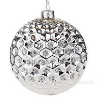 Елочная игрушка "Шар" (стекло), D10 см - фото 1