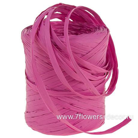 Рафия искусственная Однотонная, розовый цвет, 10 ммx200 м - фото 1