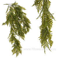 Растение искусственное ампельное "Папоротник Многорядник", H80 см - фото 1