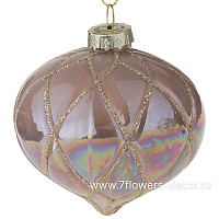 Елочная игрушка "Луковка" (стекло), D8 см - фото 1
