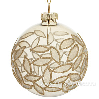 Елочная игрушка "Шар" (стекло), D8 см - фото 1