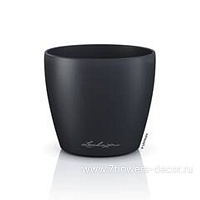 Кашпо Lechuza "Classico Color Deco 10 slate" (пластик), D11xH10 см - фото 1