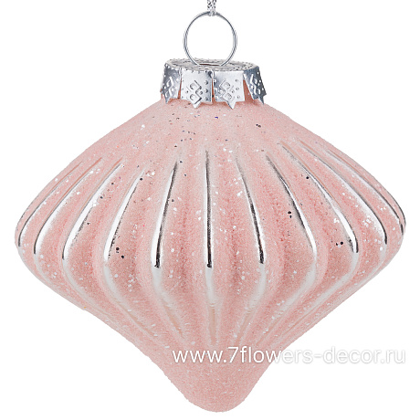 Елочная игрушка Алмаз (стекло), D8xH7 см - фото 1