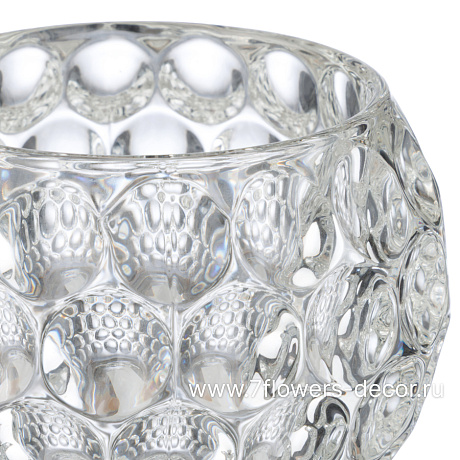 Ваза Crystal sphere (стекло), D12xH15 см - фото 2