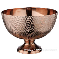 Чаша декоративная "Smoke bright" (металл), D25xH18 см - фото 1