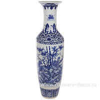 Ваза "Шинаузри Королевский синий" (керамика), H140 см - фото 1