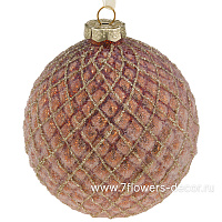 Елочная игрушка "Шар" (стекло), D10 см - фото 1