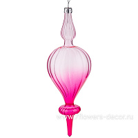 Елочная игрушка "Калабаш" (стекло), 7xH22 см - фото 1