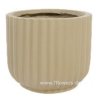 Кашпо Nobilis Marco "Ribs Jar" (GRC), D42xH37 см - фото 1