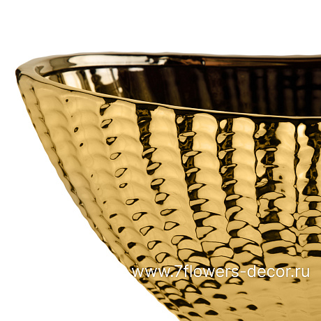 Кашпо Gold (керамика), 30x15,5xH14 см - фото 2