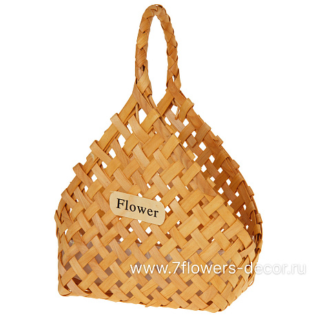 Корзина плетеная (дерево), 27x8,5xH21/33 см - фото 1