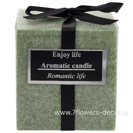 Свеча квадрат (парафин), 7x7xH7,5 см - фото 1