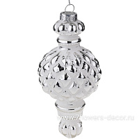 Елочная игрушка "Калабаш" (стекло), 6,5xH14 см - фото 1