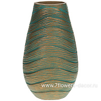 Ваза "Морской бриз" (металл), 17x10xH28 см - фото 1