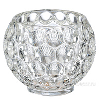 Ваза "Crystal sphere" (стекло), D12xH15 см - фото 1