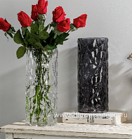 Ваза "Crackle" (стекло), D12,5xH28,5 см - фото 1