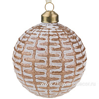 Елочная игрушка "Шар" (стекло), D8 см - фото 1