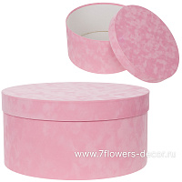 Коробка шляпная (бархат), D40xH20 см - фото 1