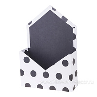 Коробка-кашпо "Конверт/Горох", 20x7xH30 см - фото 1