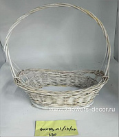 Корзина плетеная (ива), 40x23xH15/44 см