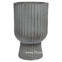 Кашпо Nobilis Marco "Ribs Cup" (GRC), D20xH32 см - фото 1
