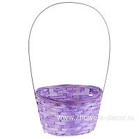 Корзина плетеная (бамбук), D17xH9/30 см - фото 1