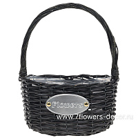 Корзина плетеная (ива), 24x17xH12/30 см - фото 1