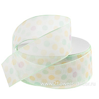 Лента органза "Конфети", 40 ммx10 ярд - фото 1