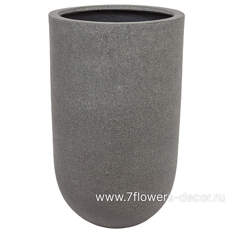 Кашпо Nobilis Marco Plain rough grey Vase (файкостоун), D40хH65,5 см - фото 1