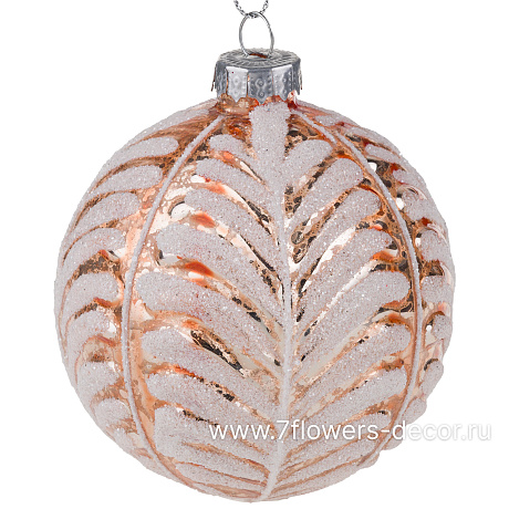 Елочная игрушка Шар (стекло), D8 см - фото 1
