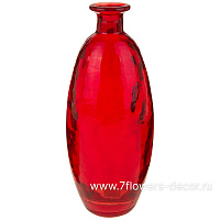 Ваза бутылочная "Йодная С0199" (стекло), D9xH21,5 см - фото 1