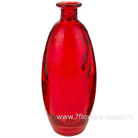 Ваза бутылочная Йодная С0199 (стекло), D9xH21,5 см - фото 1