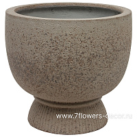 Кашпо Nobilis Marco "Plain grey stone Cup" (файкостоун), D53хH48 см - фото 1